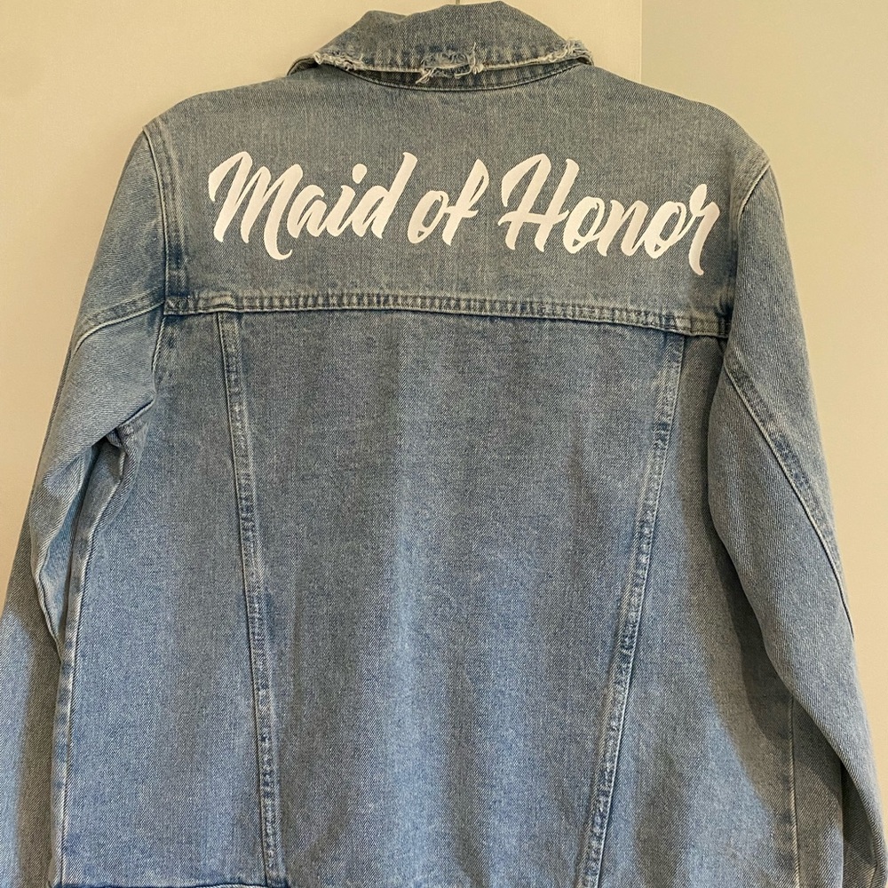 Maid of Honor denim jacket